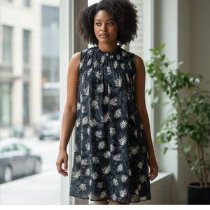 Joie Thelen  Floral Sleeveless Mini‎ Dress SZ LG (147)